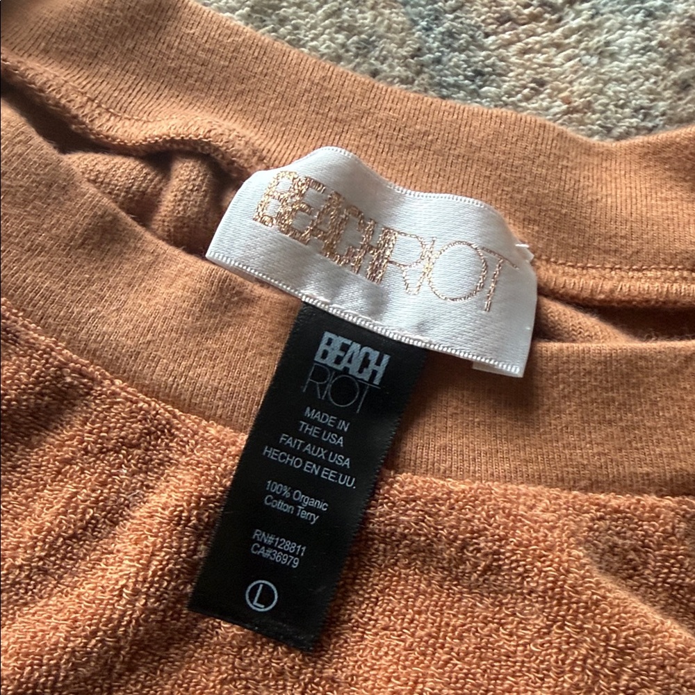 Beach Riot Tan Textured Sweatshirt - Picture 2 of 2